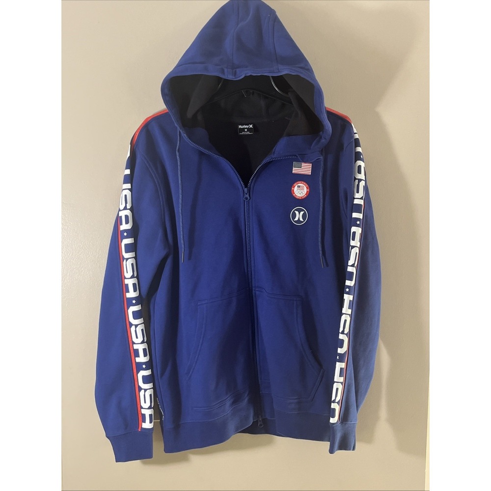 Hurley - Nike Therma-fit USA Olympic Team Sportswear Zip up Jacket Size Medium
